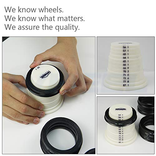 WHEEL CONNECT Hub Centric Rings, 73.1 to 64.1, Set of 4, ABS Plastic Hubrings, O.D:73.1-I.D:64.15 (64.1) mm. P - size: OD73.1--ID 64.15mm