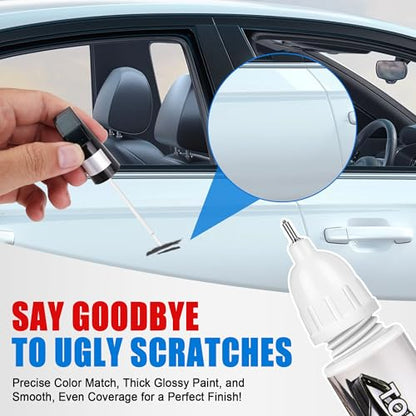 Touch Up Paint for Cars, White Car Paint Touch Up, Car Paint Scratch Repair, Auto Paint Repair Pen, Professional Seamless Coverage, Color Accurate, Long lasting Adhension, Fast Drying - color: Universal Pure White