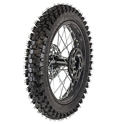 16" Rear Wheel 90/100-16 Tire Assembly For Dirt Pit Bike 125cc 140cc 150cc Apollo SSR XR CRF TaoTao Includes Brake Rotor and 428 Sprocket (16 Inch) - size: 16 Inch
