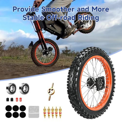 14'' Front Wheel Assembly for Tutti Soleil 01 Electric Dirt Bike - size: Front Wheel