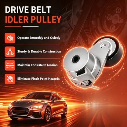 38433 Belt Tensioner w/Pulley for Chevy Cruze Sonic Saturn Astra - size: 38433