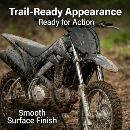Dirt Bike Number Plate for CRF 110 CRF110F 2019-2024 Pit Bike Front Plastic Body Kit Fender Black - color: black