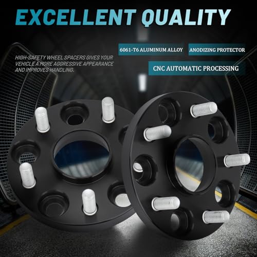 IRONTEK 5x114.3mm Wheel Spacers Compatible for 2021-2022 Lexus ES250, for Scion 2011-2016 tC/ 2008-2015 xB, for Toyota 1995-2022 Avalon, Forged 15mm Thread Pitch M12x1.5 Hub Bore 60.1mm 4PCS - size: 5x4.5-15mm-4PCS