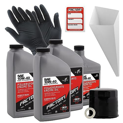 Factory Racing Parts Oil Change Kit compatible with Suzuki DL1000 GSX-R1000