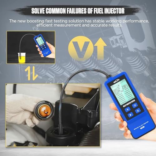 Brake Fluid Tester Digital Automotive Moisture Boiling Point Detector for DOT3,DOT4,DOT5.1 Brake Fluid with 2.8" Display, Audible Alarm, High-Precision Probe B10
