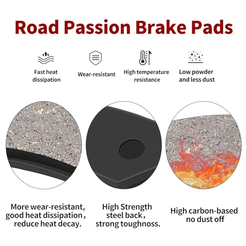 Road Passion Brake Pads Front and Rear for SUZUKI GSXR 600 1997-2003 / GSX1300 R Hayabusa 1999-2007/ GSF1200 SK/K Bandit 2001-2005 GSXR750 W/T/V/X 1996-1999 /GSXR 600 1997-2003/TL1000S 1997-2001