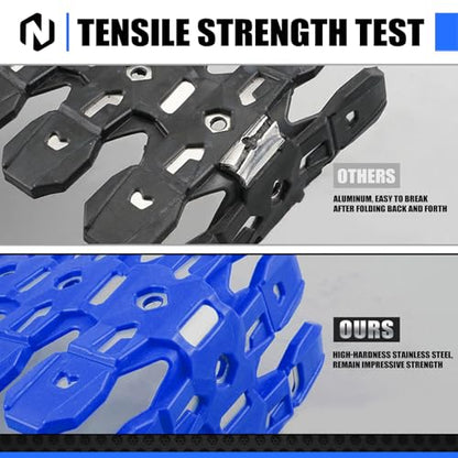 NICECNC Pipe Heat Shield Cover Guard Protector Motorcycle Blue - color: Blue