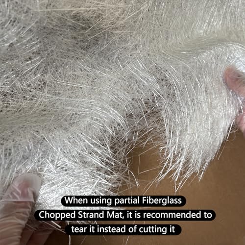 Fiberglass Chopped Strand Mat Cloth 10 Yards X 50'' 1oz for Repairs - size: 10 yards x 50 inches, 1 oz/ft²