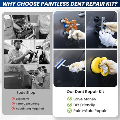 Car Dent Puller Kit 158PCS, Paintless Dent Repair Kit for Car