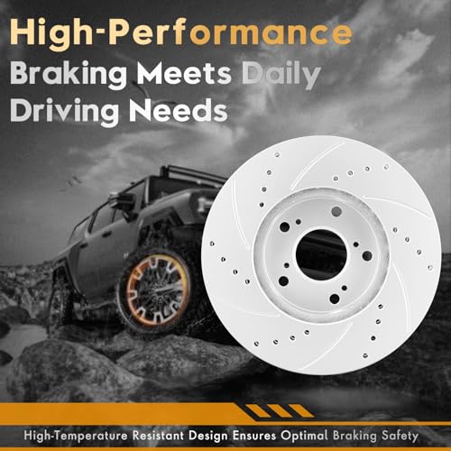 Betthand Brakes and Rotors fit for 2003-2011 Honda Element 2.4L L4 - size: 96711*2+980151*2+D914-7795+D536-7418