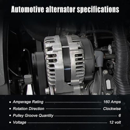 Alternator for 2008-2009 Aspen Limited, 2008 Durango SXT 04801252AD - size: 2008-2010 Grand Cherokee Laredo 3.7L