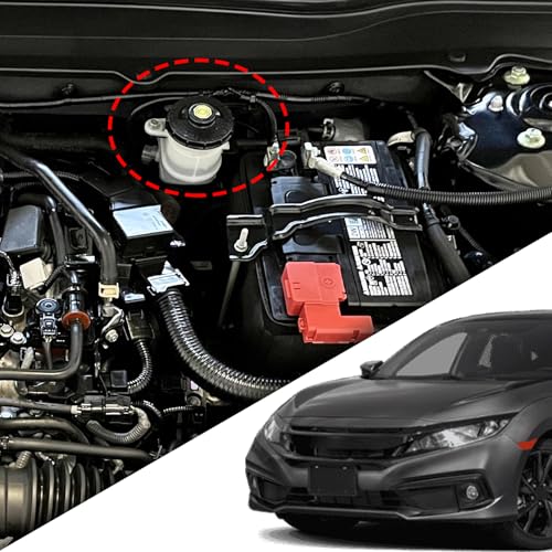 Brake Fluid Cap Replacement for Honda, Brake Master Cylinder Tank Fluid Reservoir Cap Compatible with Honda Accord Fit EV Hybrid S2000 Accessories 46662-SLE-J01 46662-SDC-A02 46662-S8A-003
