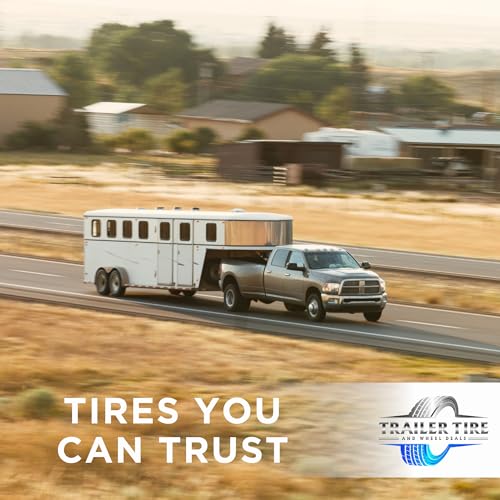 Trailquest ST225/75R15 Radial Trailer Tire on Rim, Silver, 5 Lug with 5x4.5" Bolt Pattern