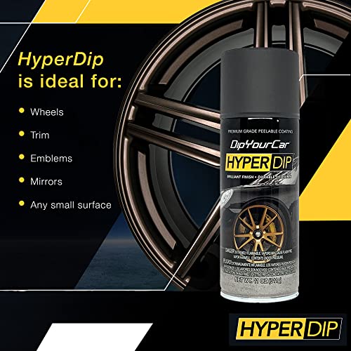 DipYourCar.com HyperDip Paint - Can of Sprayable Automotive Dip Coat - Removable Peelable Paint Protection for Cars - Brass Monkey Satin Coat Spray - color: Brass Monkey, size: 11 Ounce (Pack of 1)