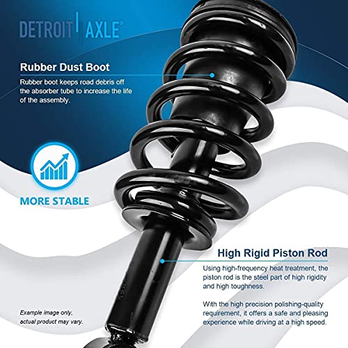 Detroit Axle - 14pc Front Suspension Kit 2007-2013 Chevy Silverado 1500 - size: 14CQS2501353/ Big strut kit