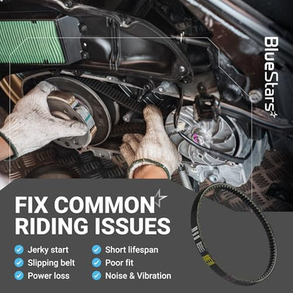BlueStars 835-20-30 CVT Drive Belt - Fits GY6 150cc 152QMI 157QMJ Engine - size: 835-20-30