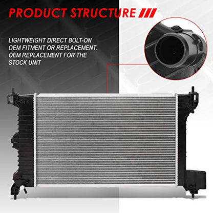 Auto Dynasty 13247 Radiator for 2012-2018 Chevy Sonic 1.8L - color: 12-18 Chevy Sonic 1.8L