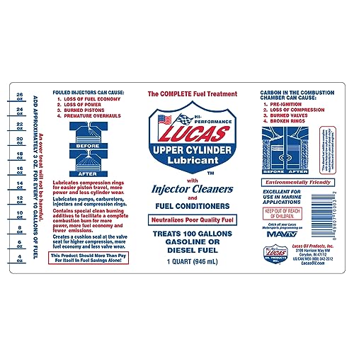 Lucas Oil 10003 Fuel Treatment - 1 Quart - size: 32 Fluid Ounce