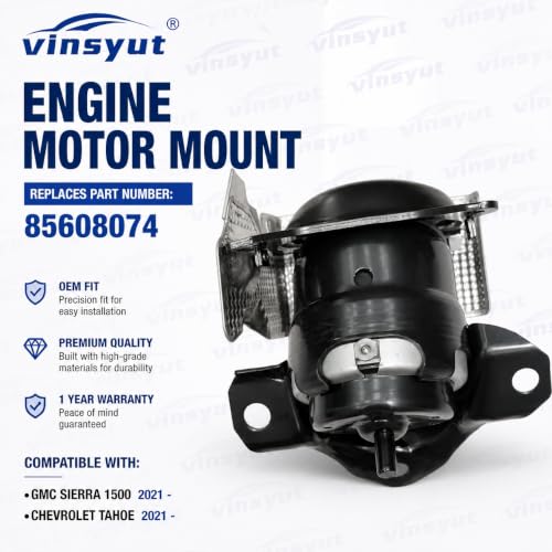 2X Engine Mount Left & Right fit for Cadillac Escalade Vinsyut 2019-25 - color: Cadillac Escalade/GMC Sierra 1500 2019-2025