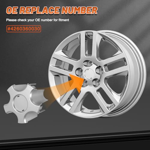 Wheel Center Cap 5-Lug Nut Compatible with Lexus LS430 2001-2006, Replacement Part Number 4260360030 (Pack of 4)