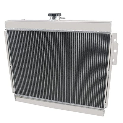 4 Row Aluminum Radiator for 1975-1978 76 Ford Mustang II Base Ghia Mach 5.0L 302ci V8 GAS Downflow 1976 1977 Radiators