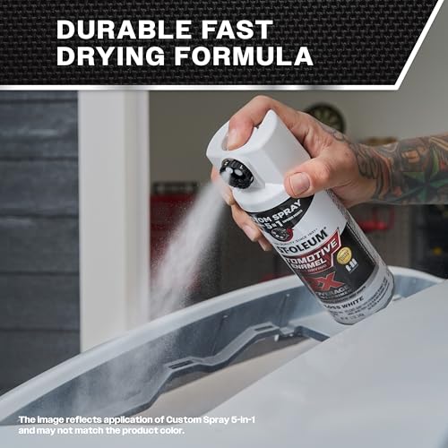 Rust-Oleum 2X Automotive Enamel 5-in-1 Spray Paint, Ultra Matte White - color: Ultra Matte White, size: 12 Ounce (Pack of 1)