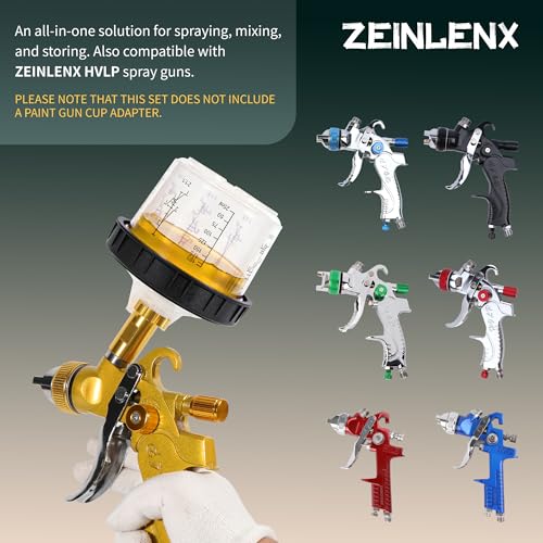Disposable Paint Gun Cup, HVLP Paint Sprayer Gun Mixing Cups - size: 6.7 ounce