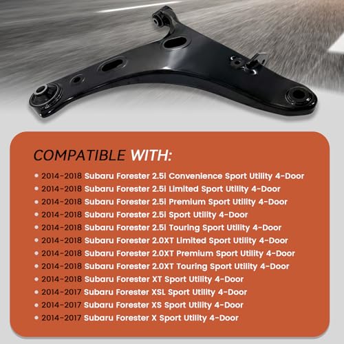 RK622857 Front Left Lower Control Arm Assembly Fits for 14-18 Subaru - size: Left Side