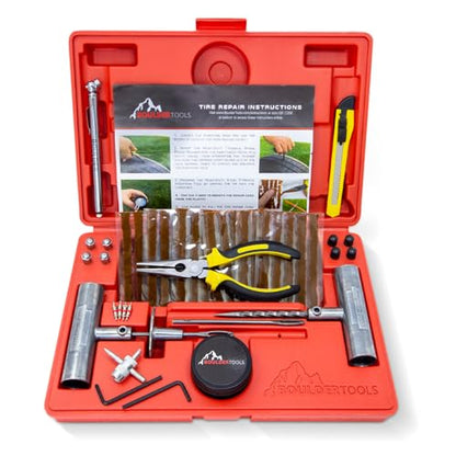 Boulder Tools Tire Plug Kit - Professional Tire Repair Kit - style: Tire Repair Kit