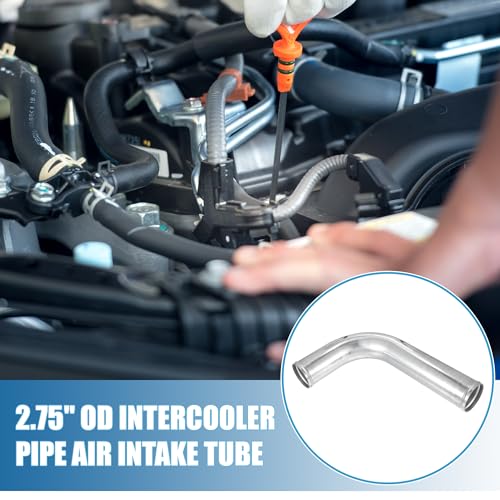 90 Degree L Bend Elbow Intercooler Pipe 2.75in OD 70mm - size: 70MM/2.75INCH OD