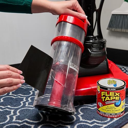 Flex Tape Strong Rubberized Waterproof Tape, Black, 4 in x 5 ft, 1-Pack