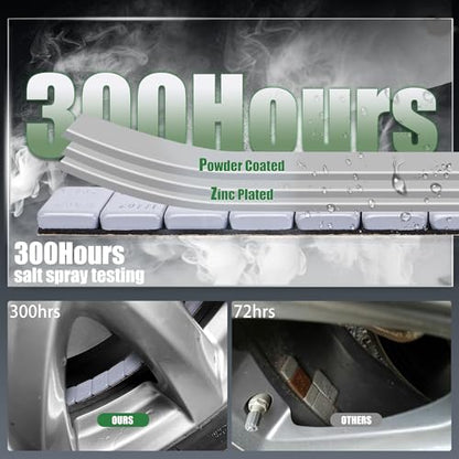 1/4 oz Stick On Wheel Weights 240pcs Easy Peel Grey - color: Gray, size: 0.25oz-240PCS