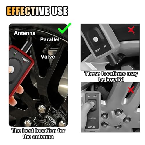 TPMS Relearn Tool, OEC-T5 EL-50448 Tire Pressure Monitor System Sensor Reset Tool, Programming Training Activation Tool for GM/Cadillac/Buick/Chevy Series Vehicles 2023 Edition - size: Red