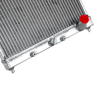 Full Aluminum Radiator compatible with 1992-2000 Honda Civic del Sol CRX Acura Integra 1.5L 1.6L AT - size: 1 Row Radiator(MT)