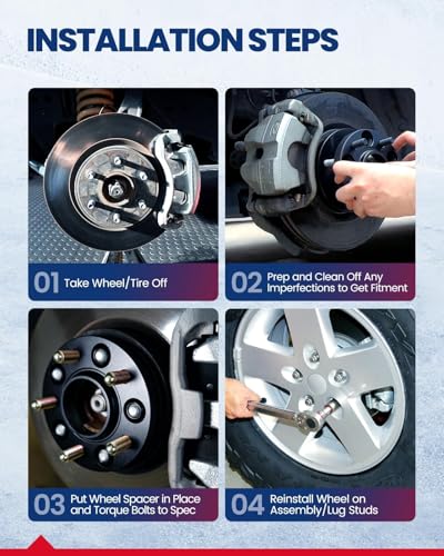 KAX 5x4.5" Hub-Centric Wheel Spacers 1 inch for Nissan Altima - color: Black, size: 5x4.5" -66.1mm- M12x1.25- 1" thick