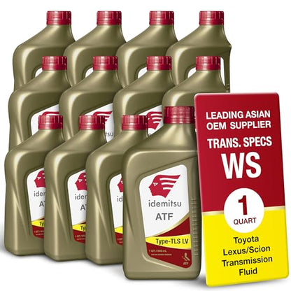 Idemitsu ATF Type TLS-LV (WS) Transmission Fluid – 1 Qt, Case of 12 - size: 1 Quart, style: 12 Pack