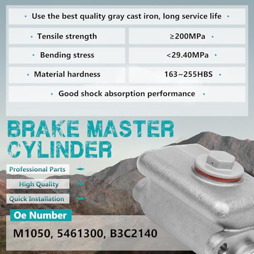 M1050 Brake Master Cylinder Fit for Ford Lincoln Mercury Vehicles - size: M1050