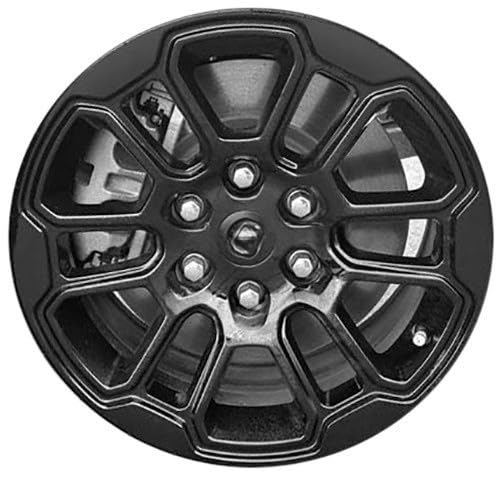 18 x 8 in Aluminum Wheel Rim 6 Lug 139.7mm 19.1mm Offset 77.8mm CB| Powder-Coated Color: Matte Black finish Fits Dodge Ram 1500 2025-2026 | New OEM Take Off | 68563990AA - size: 18x8 - OEM Take Off