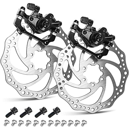TOBWOLF MTB Cable Disc Brake Kit, Front Rear Calipers with 160mm Rotors - color: Mechanical Disc Brake Kit - Single Piston