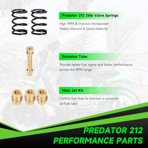 Mini Bike Exhaust Pipe Header Kit Compatible with Predator 212cc 224cc 196cc Non Hemi Coleman CT200U CT200U-EX B200R BT200X KT196 Go Kart Baja MB200 Axis M200 GX160 GX200 Clone Engine Parts - color: A-Colorful