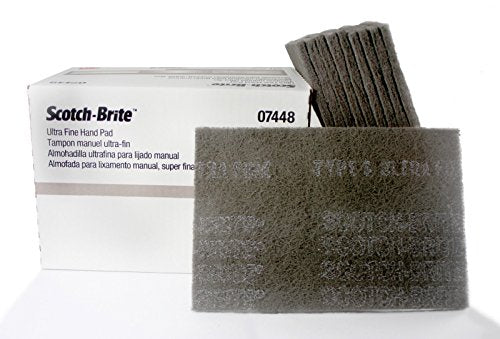 3M 7448/07448 (1/2 Box - 10 pads) Scotch Brite Ultra Fine Hand Sanding Scuffing