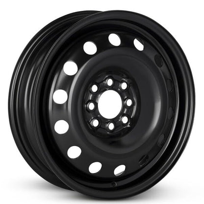 New OEM Replacement Wheel for 2000-2011 Ford Focus Compact Spare 15x4 inch Steel Rim Painted Black Fit T125/80R15 - size: 15x4 inch Wheel
