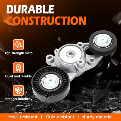 GAHA Belt Tensioner Assembly with 2 Pulleys for Toyota Camry 2010-11 2.5L - size: 166010V010