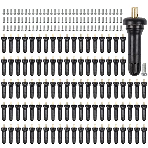 100 Pcs 17-20008 TPMS Snap-in Tire Pressure Sensor Valve Stem