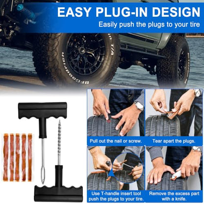 68PCS Tire Repair Kits,Tire Repair Screws,Tire Plug Kits,