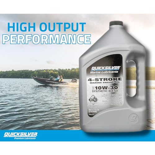 Quicksilver 10W-30 Marine Engine Oil - style: Synthetic blend