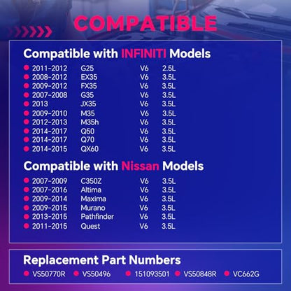 Valve Cover Gasket for Infiniti G35 Nissan Altima 3.5L 2007-2017 - size: VS50770R