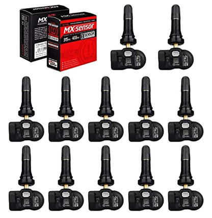 Autel TPMS Sensor Universal Tire Sensor 12pcs Pack Rubber Stem 315MHz + 433MHz TPMS Sensor Programmed by TPMS Programming Tool TS900 TS508 TS408 TS608 MS906TS MS906Pro TS MK808TS MX808TS ITS600Pro - size: 12pcs 1-Sensor R