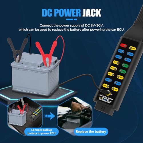 OBD2 Breakout Box OBDII Protocol Detector for Professional Automotive Diagnostics with 16-Pin CAN Breakout Box, 4mm Banana Jack Multi-Function Jumper - style: OBD2 Breakout Box(Basic Version)