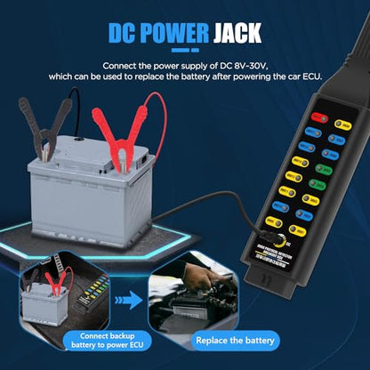 OBD2 Breakout Box OBDII Protocol Detector for Professional Automotive Diagnostics with 16-Pin CAN Breakout Box, 4mm Banana Jack Multi-Function Jumper - style: OBD2 Breakout Box(Basic Version)